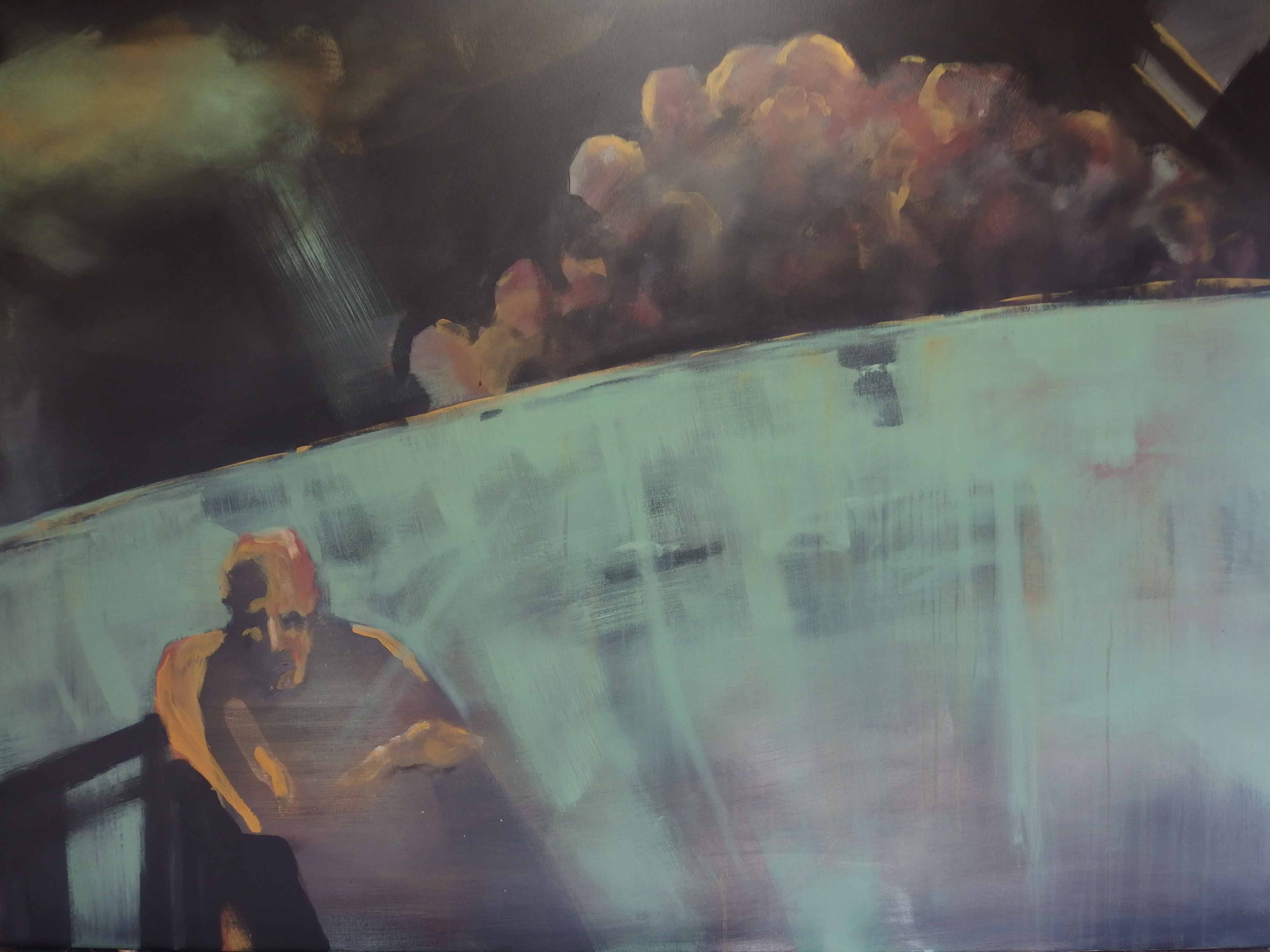 ankunft, Acryl auf Lwd, 160x120