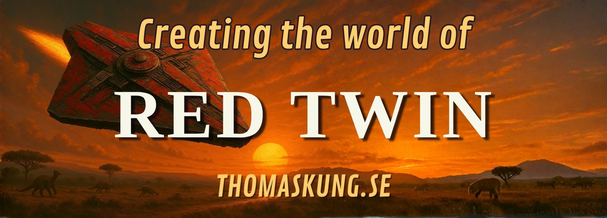 Creating the sci-fi world of Red Twin in the book by author Thomas Kung