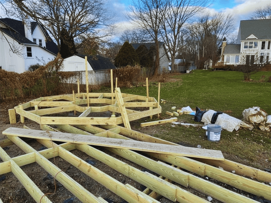 custom deck designed in Michigan
