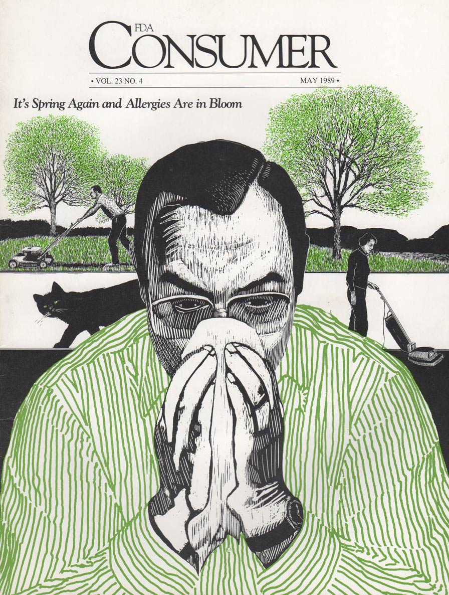 Scratchboard for FDA Consumer Magazine.