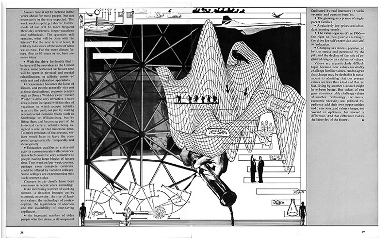 Pen & Ink & Collage for USIA