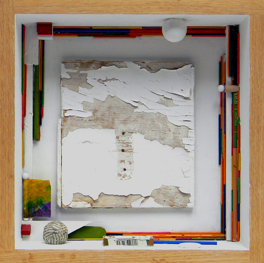 Wooden box is 12.75 inches square x 3.5 inches.