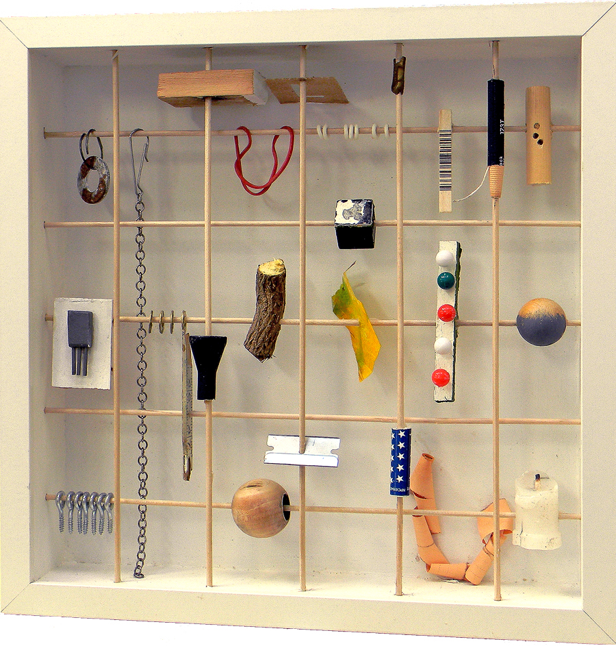 Construction is 12 inches x 12 inches x 2.5 inches in a frame.