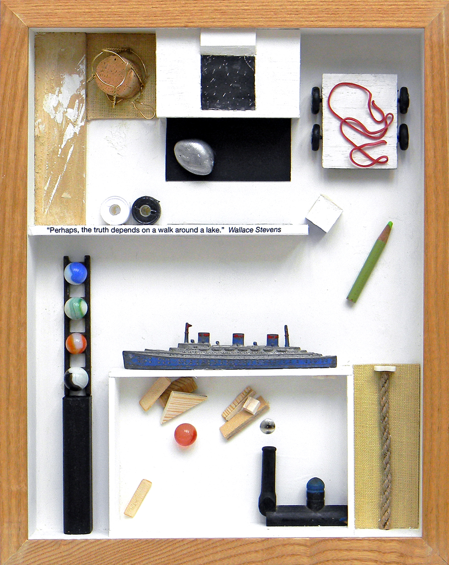 Construction is 14 inches x 11 inches x 2 inches in a frame.