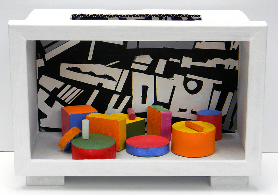 Construction is 6 inches x 10 inches x 5.5 inches sitting on four blocks.