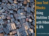 Java Text Blocks Using Multiline Strings With Hibernate Jpa