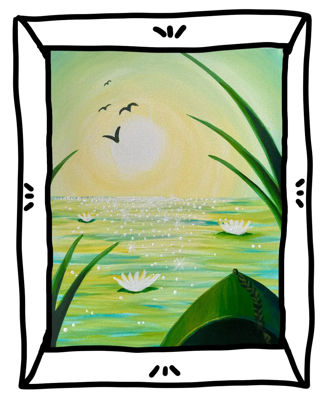 peace canoe painting option