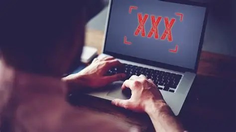 Image of a laptop with XXX on the screen