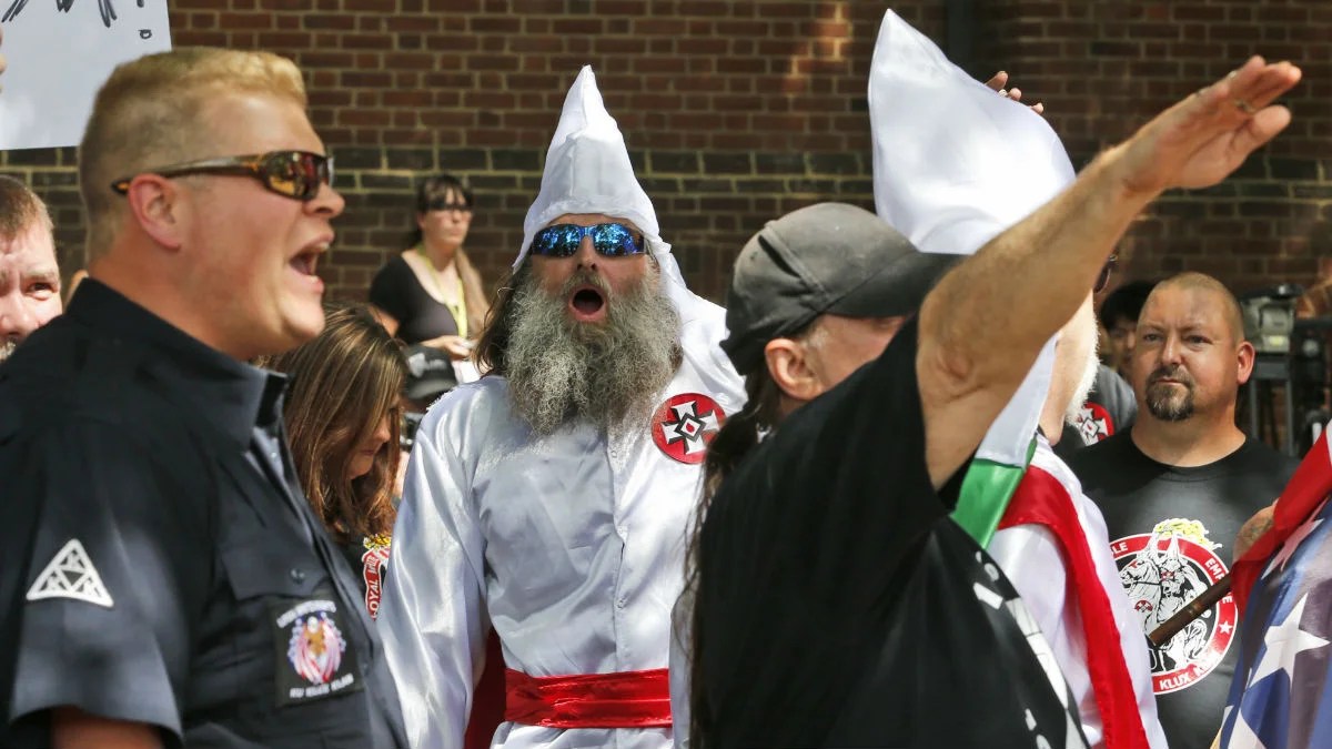 KKK at 2017 Unite the Right Rally in Charlottesville, VA