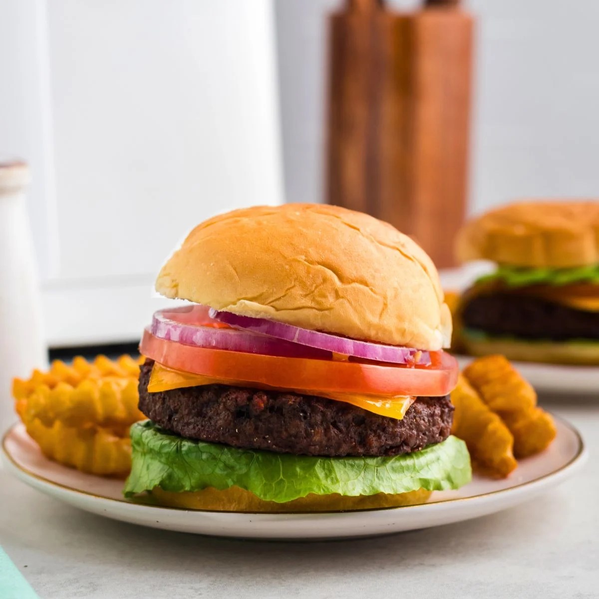 Air Fryer Impossible Burgers