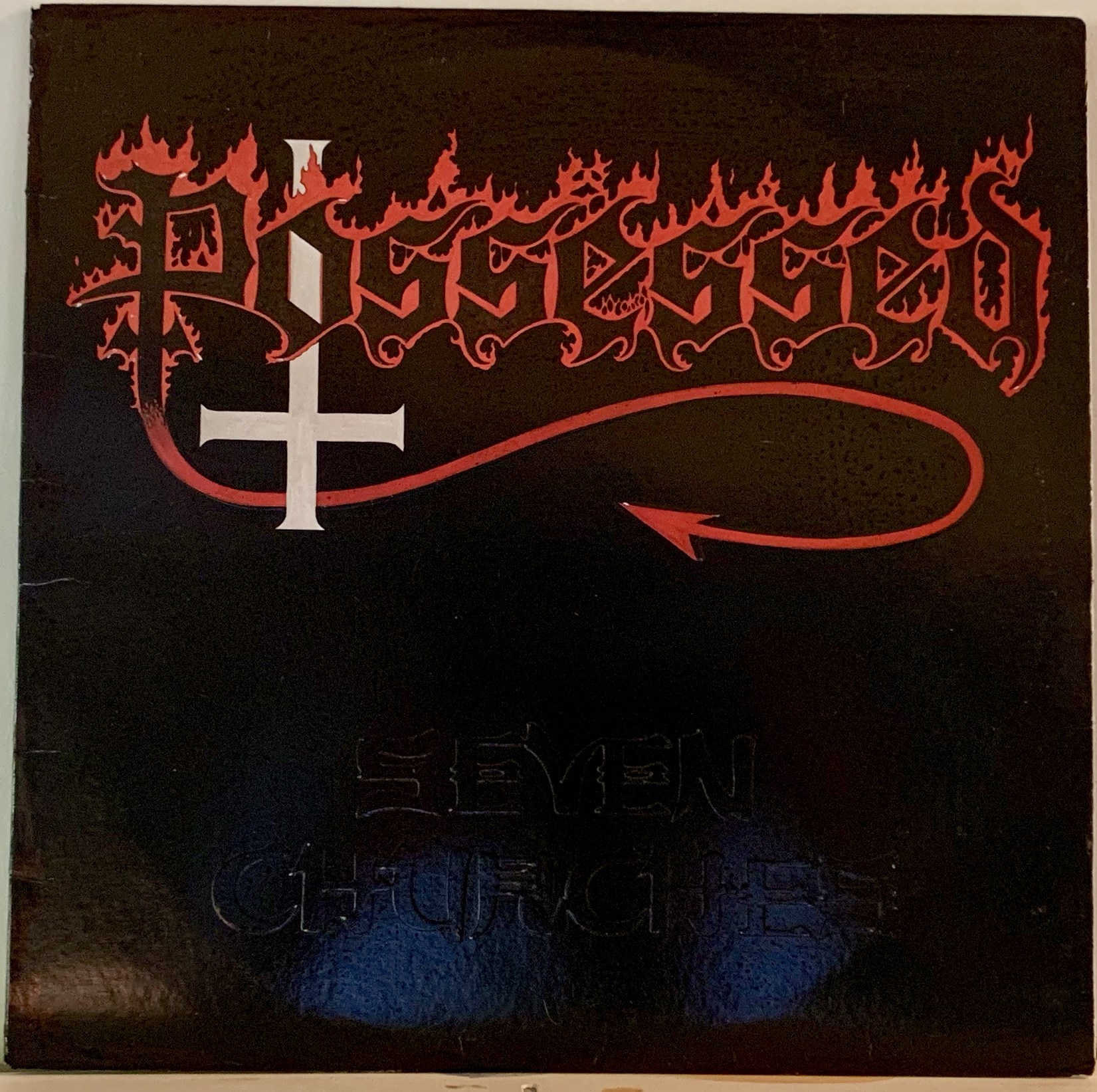 [LP] POSSESSED SEVEN CHURCHES 輸入盤 POSSESSED Seven Churches 1985 LP Embossed GREEN COMBAT Label