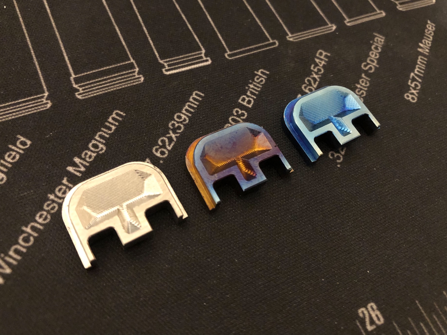 Accessories – The Gauntlet Backplate – Titanium Flame Anodized