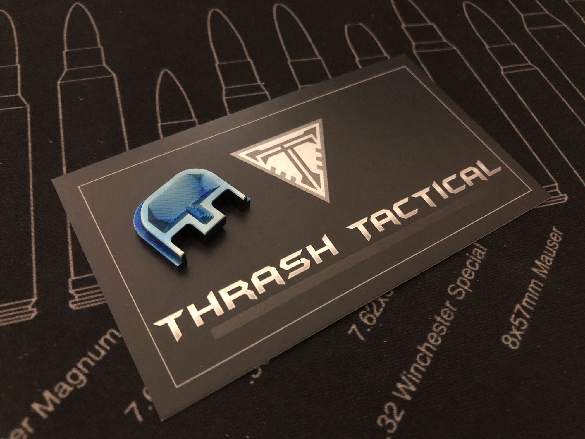 Accessories – The Gauntlet Backplate – Titanium Flame Anodized