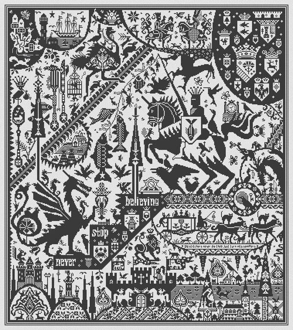 The Fisher King by Long Dog Samplers – Threaded Needle