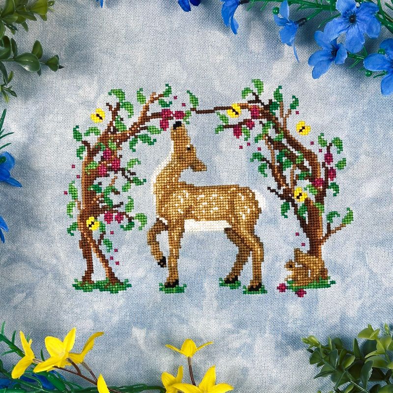 NASHVILLE In the Branches: Deer in the Brambles by The Stitch