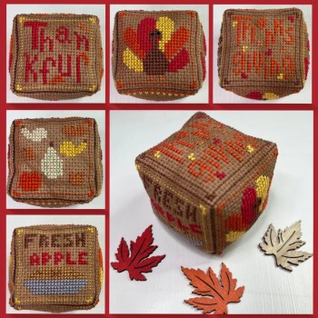 NEEDLEWORK MARKETPLACE Small Cube: Thanksgiving by Ladybug Stitches