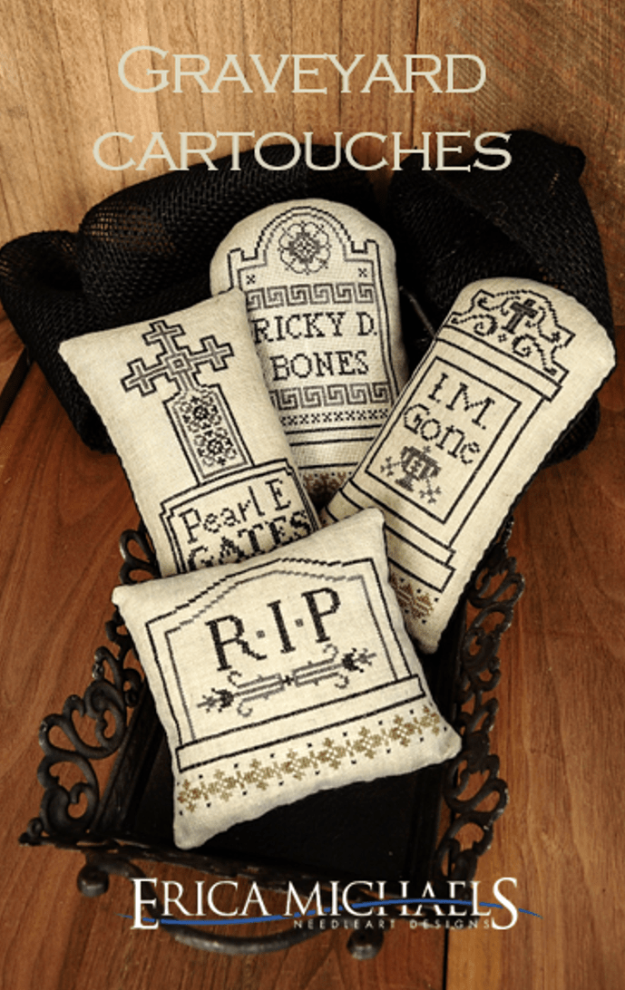 Graveyard Cartouches by Erica Michaels NeedleArt Designs