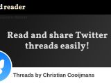 Christian Cooijmans S Threads Thread Reader App
