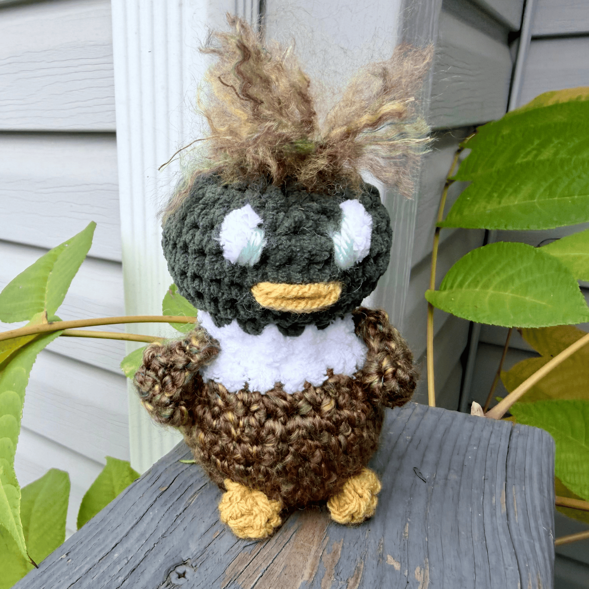Handmade Crochet Duck Plushie | Maurice the Mallard Amigurumi