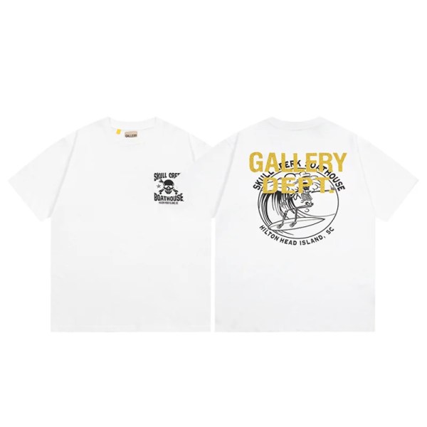 Gallery Dept White Graphic Oversized Tee 01