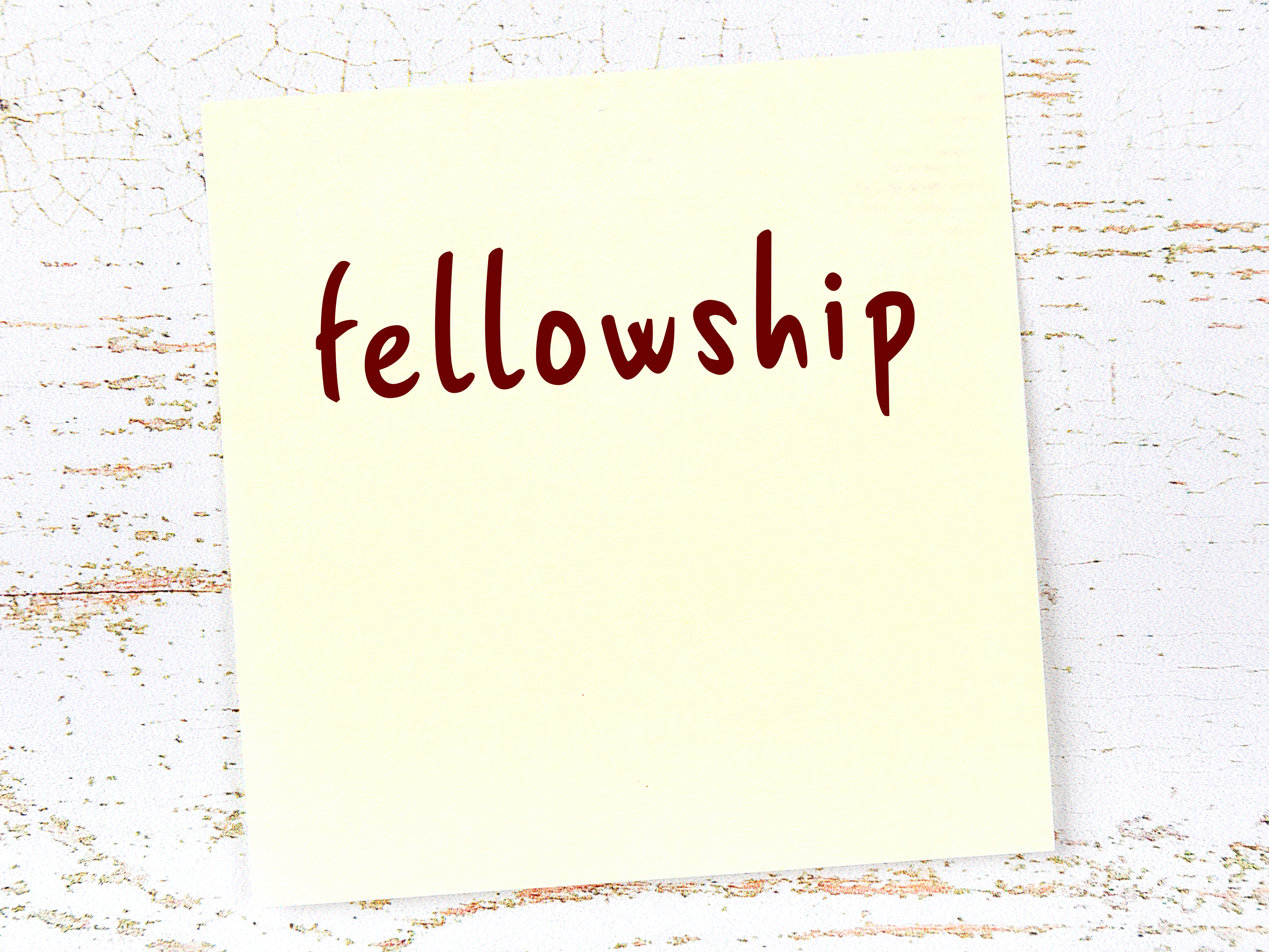 The Healthy Habit of Christian Fellowship