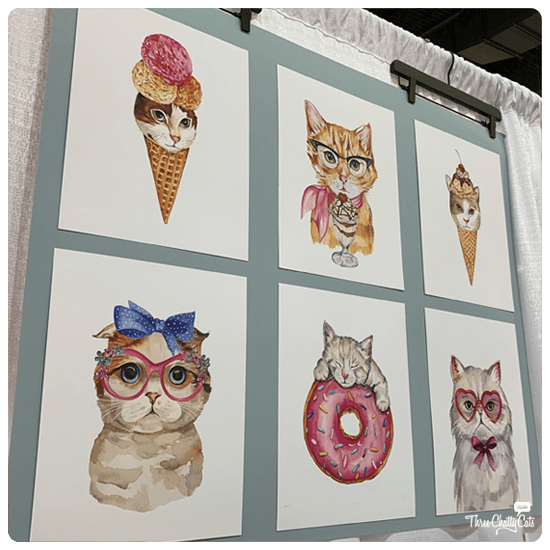 cat art at CatCon 2019