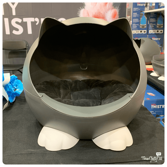 cat shaped bed at CatCon 2019