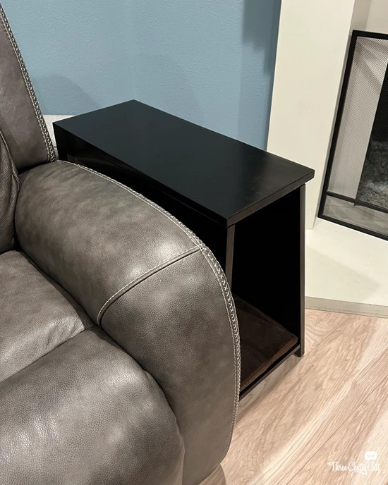 end table next to sofa