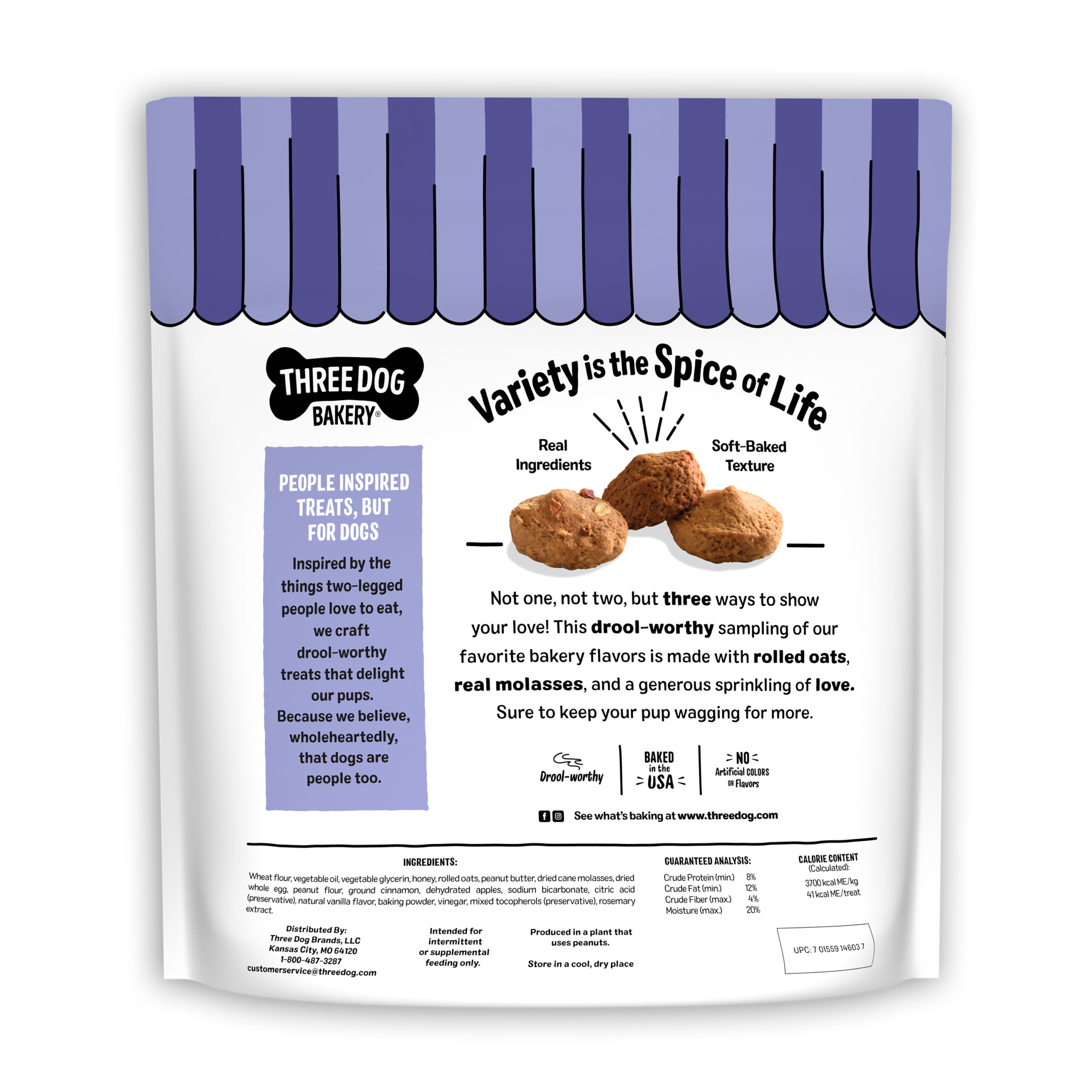 Assort“Mutt”® Cookie Trio, 18oz - Three Dog Bakery