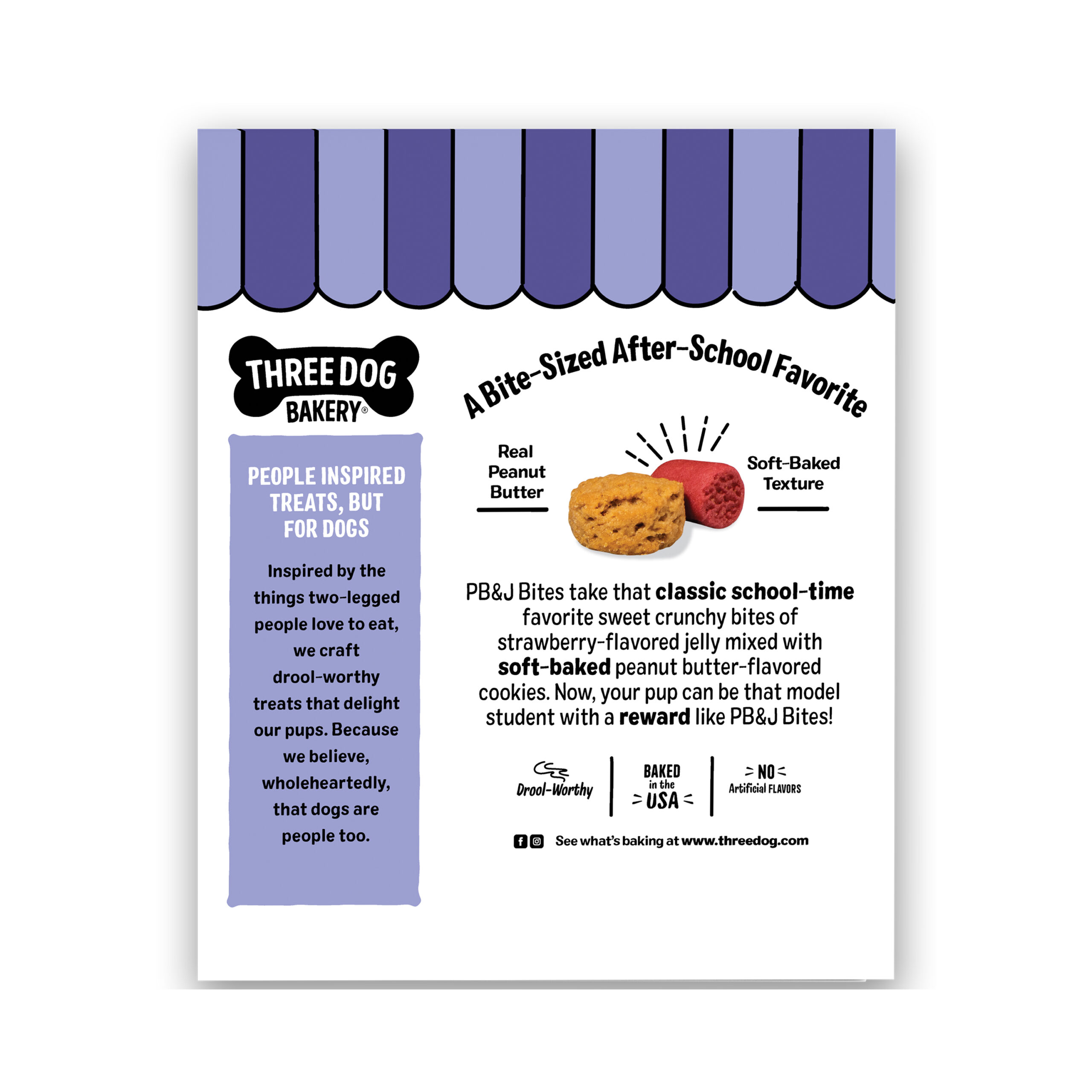 PB&J Bites®, 13oz - Three Dog Bakery