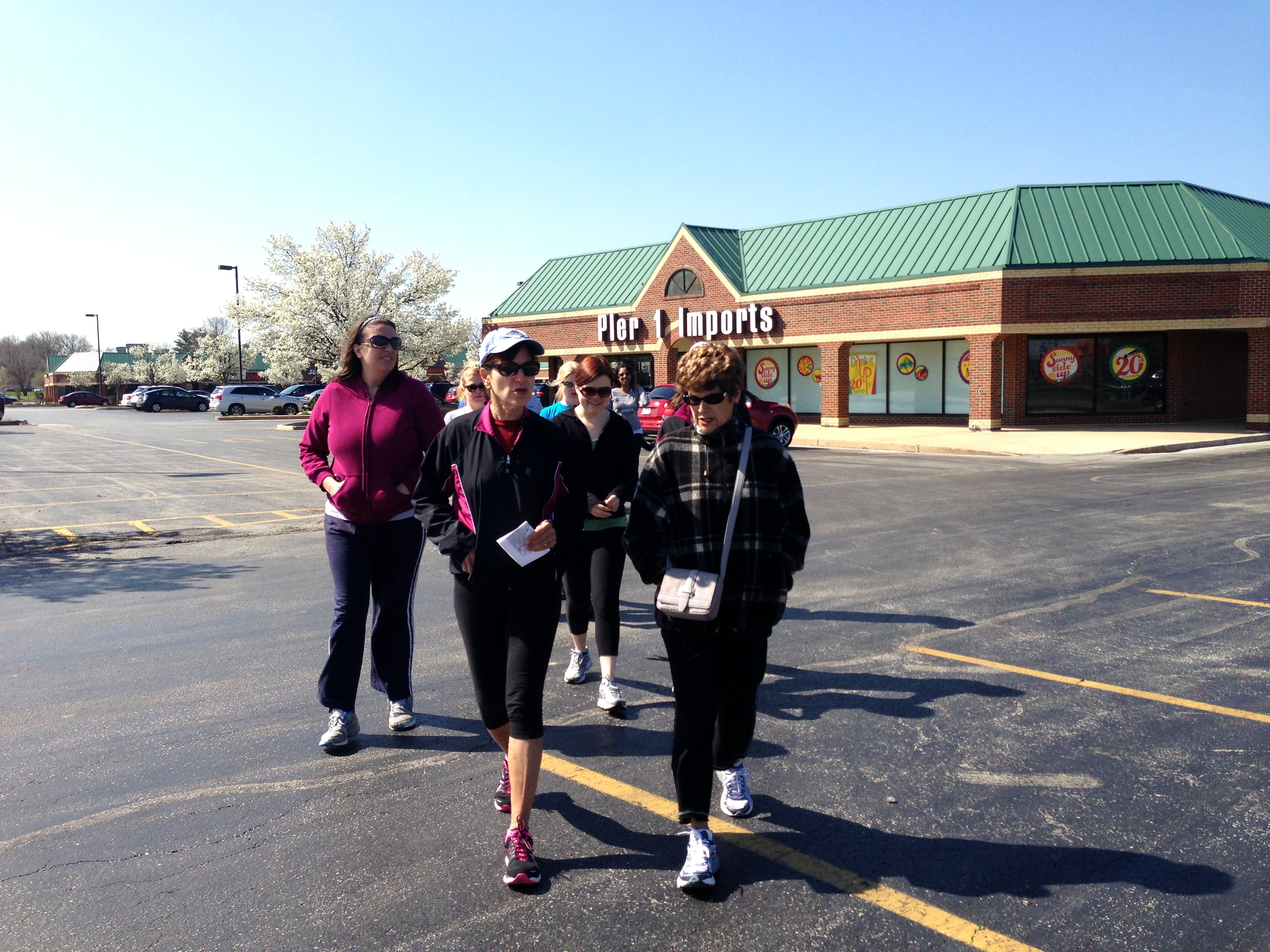 Disembarking from the parking lot