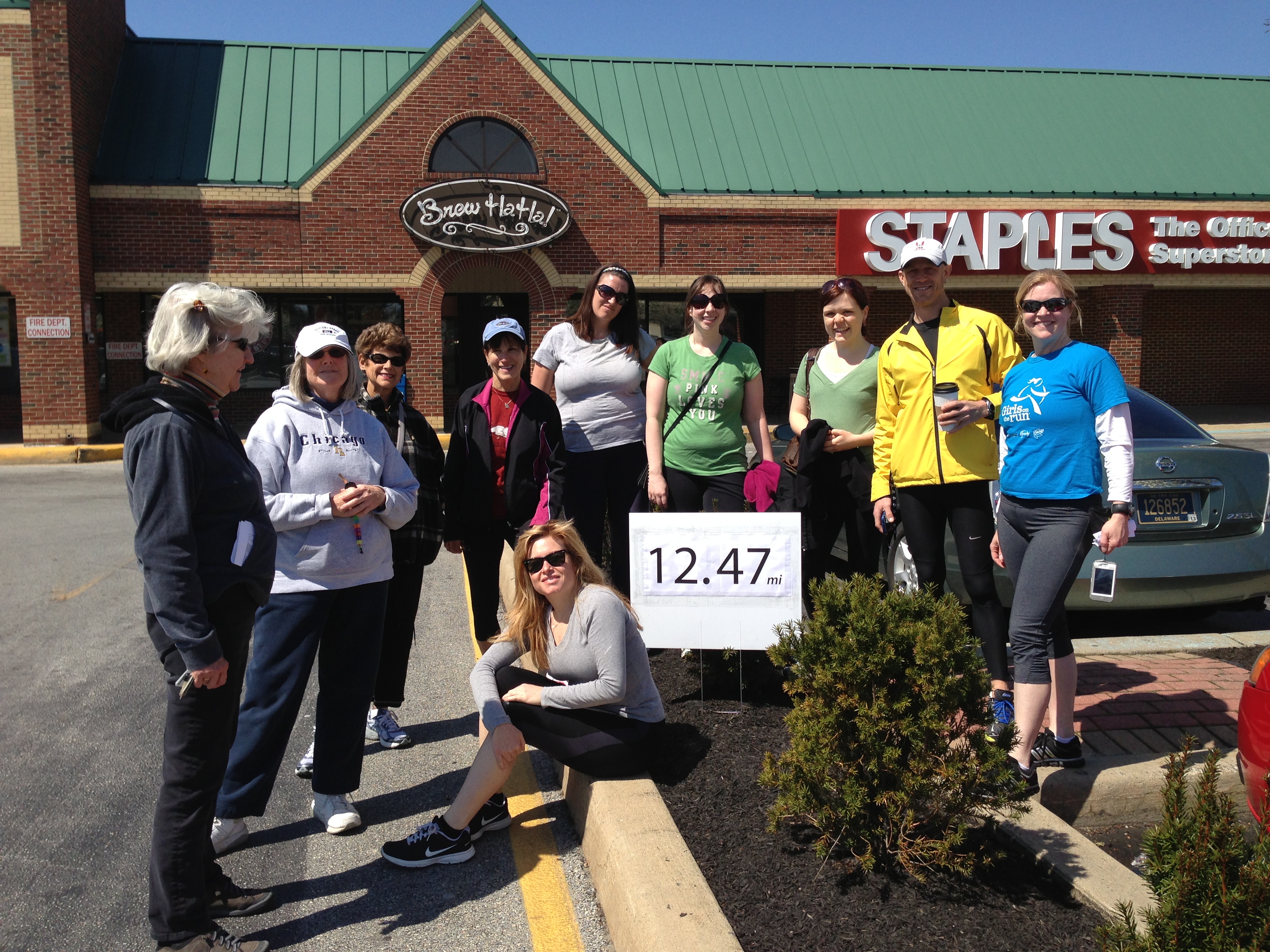 The marathon has now traversed 12.47 miles!
