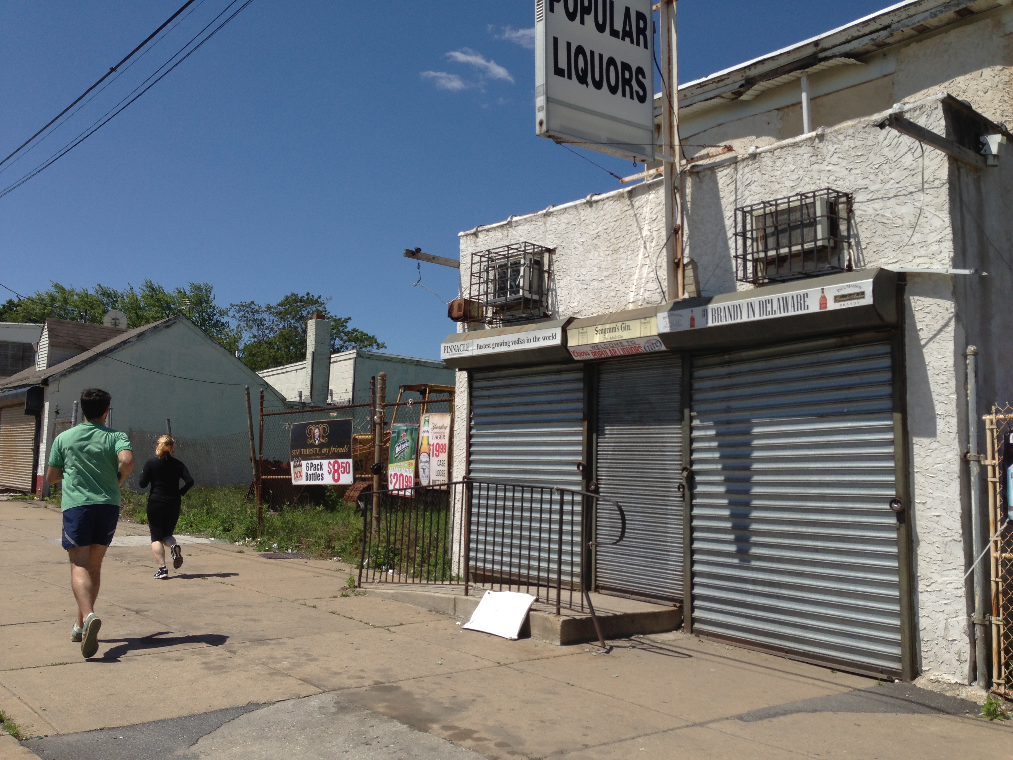 shuttered liquor store