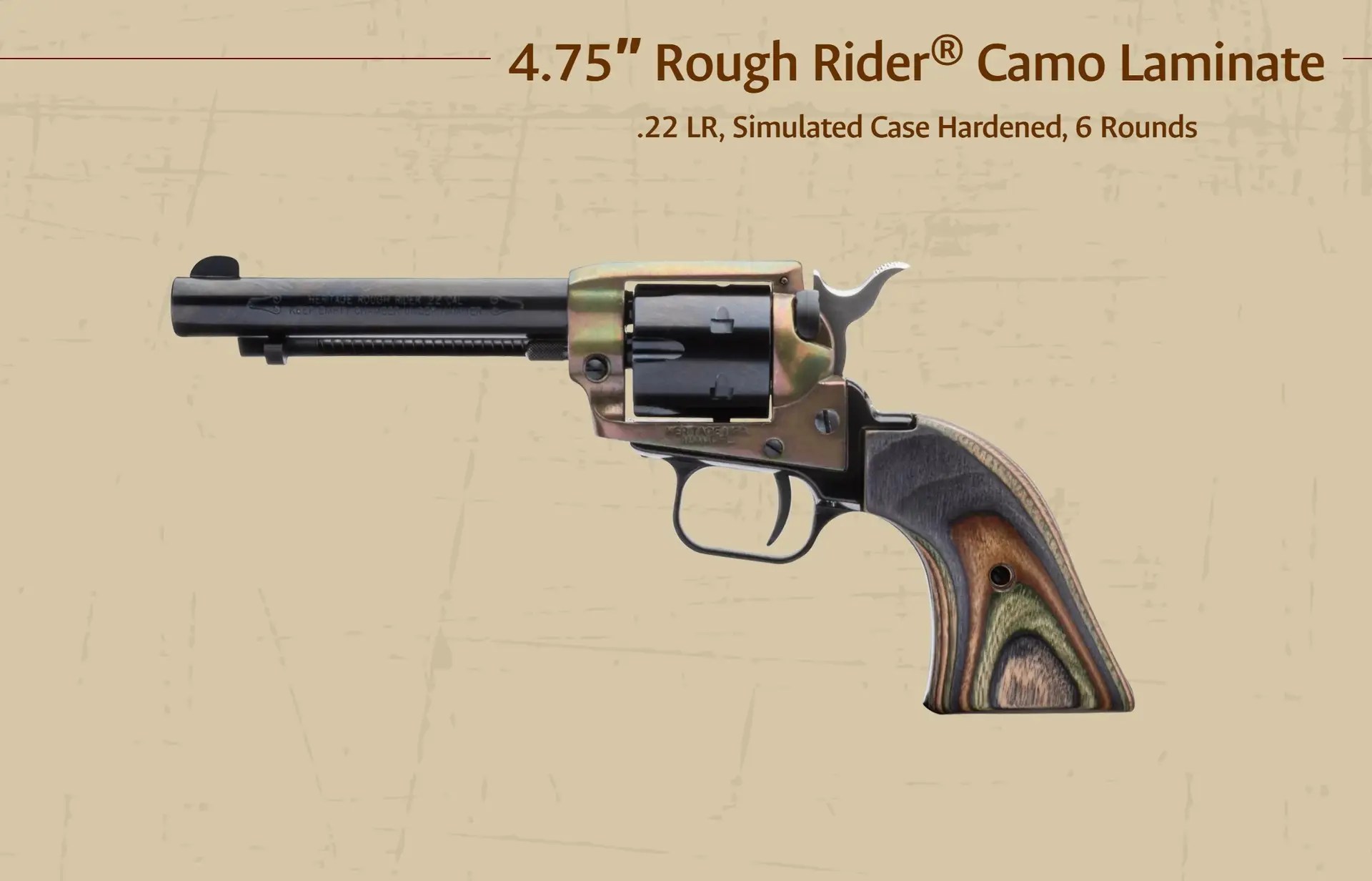 Heritage Rough Rider .22 LR Color Case Hardened Revolver