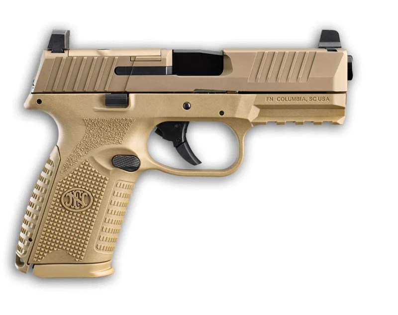 FN 509 MID MRD 9MM FDE 4″ 10+1 OPTICS MOUNTING SYSTEM