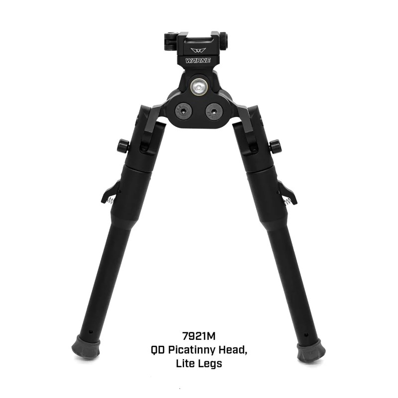 Warne SKYLINE PRO BIPOD QD PIC LITE PICATINNY RAIL | LITE LEGS