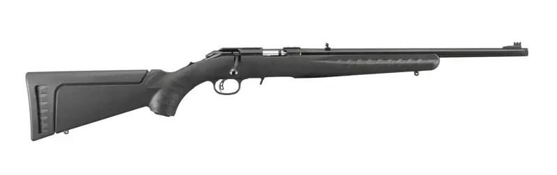Ruger AMERICAN 22LR BL/SY 18″ TB 8305 | THREADED BARREL