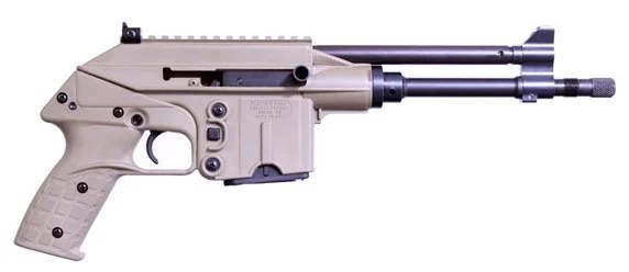 Keltec PLR-16 223REM BL/TAN 10+1 9.2″ USES M-16 MAGS/RAIL/9.2″ BBL