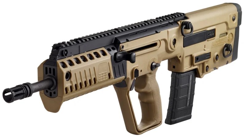IWI – Israel Weapon Industries TAVOR X95 5.56 FDE 16.5″ 30+1 FLATTOP/BULL PUP/BUIS W/TRITM