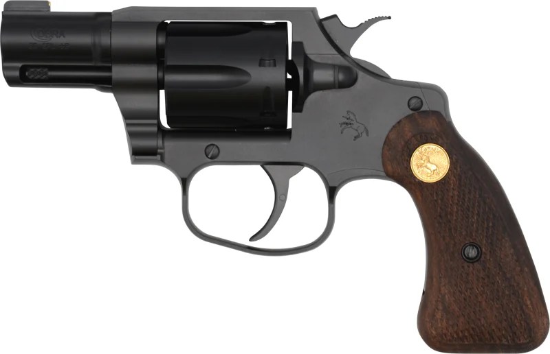 Colt NIGHT COBRA 38SPC BLK 2″ 6RD WOOD GRIPS | BRASS BEAD FS