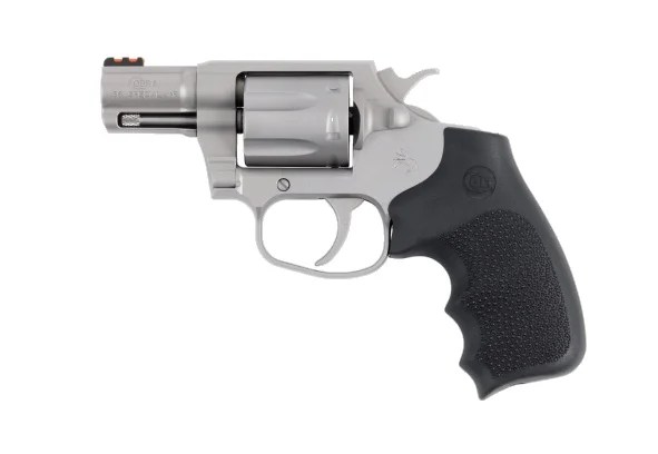 Colt COBRA 38SPC SS/BL 2″ FO HOGUE BRUSHED SS | RED FO