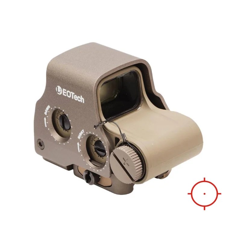EO Tech EXPS3 TAN 1MOA CR123 NV COMP SIDE BUTTONS/SINGLE QD LEVER