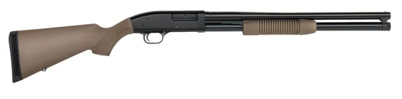 Mossberg MAVERICK 88 PUMP 12/20 BL/FDE 88 SECURITY | CYLINDER BORE