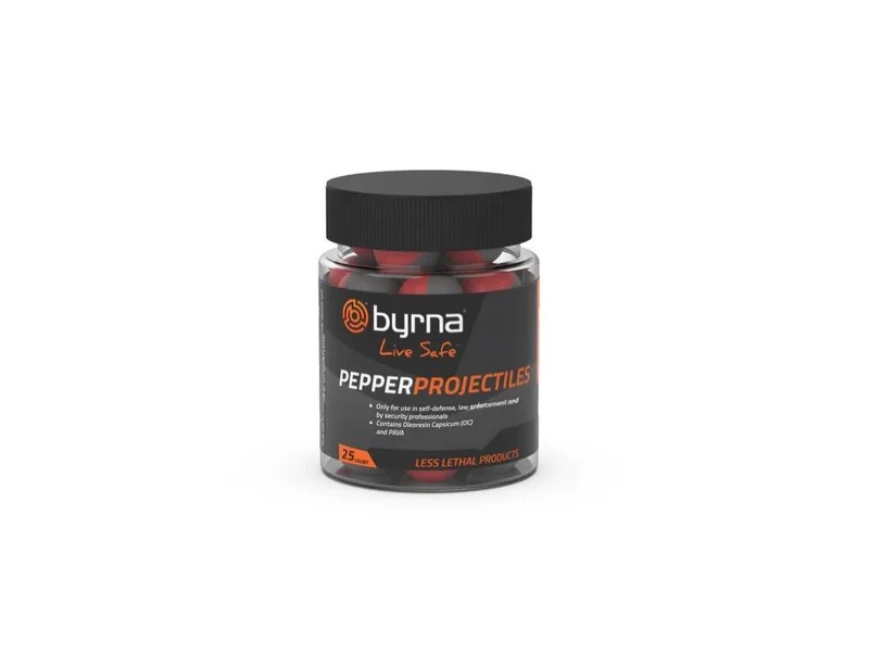 Byrna Technologies BYRNA PEPPER PROJECTILES 25PK JB68315 | .68 CALIBER