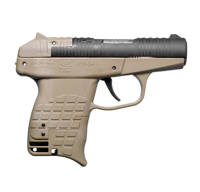 Keltec PR-3AT .380ACP 13+1 BLK/TAN BLACK SLIDE/TAN FRAME