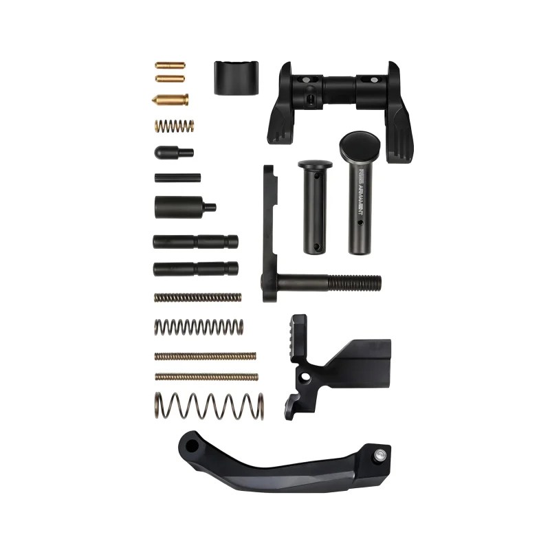 Rise Armament Premium Lower Parts Kit, Fits AR-15, Black