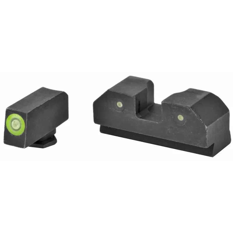 XS Sights R3D Night Sights, Green Front Dot, Fits Glock 20/21/29/30/30S/37/41, Steel/Blued