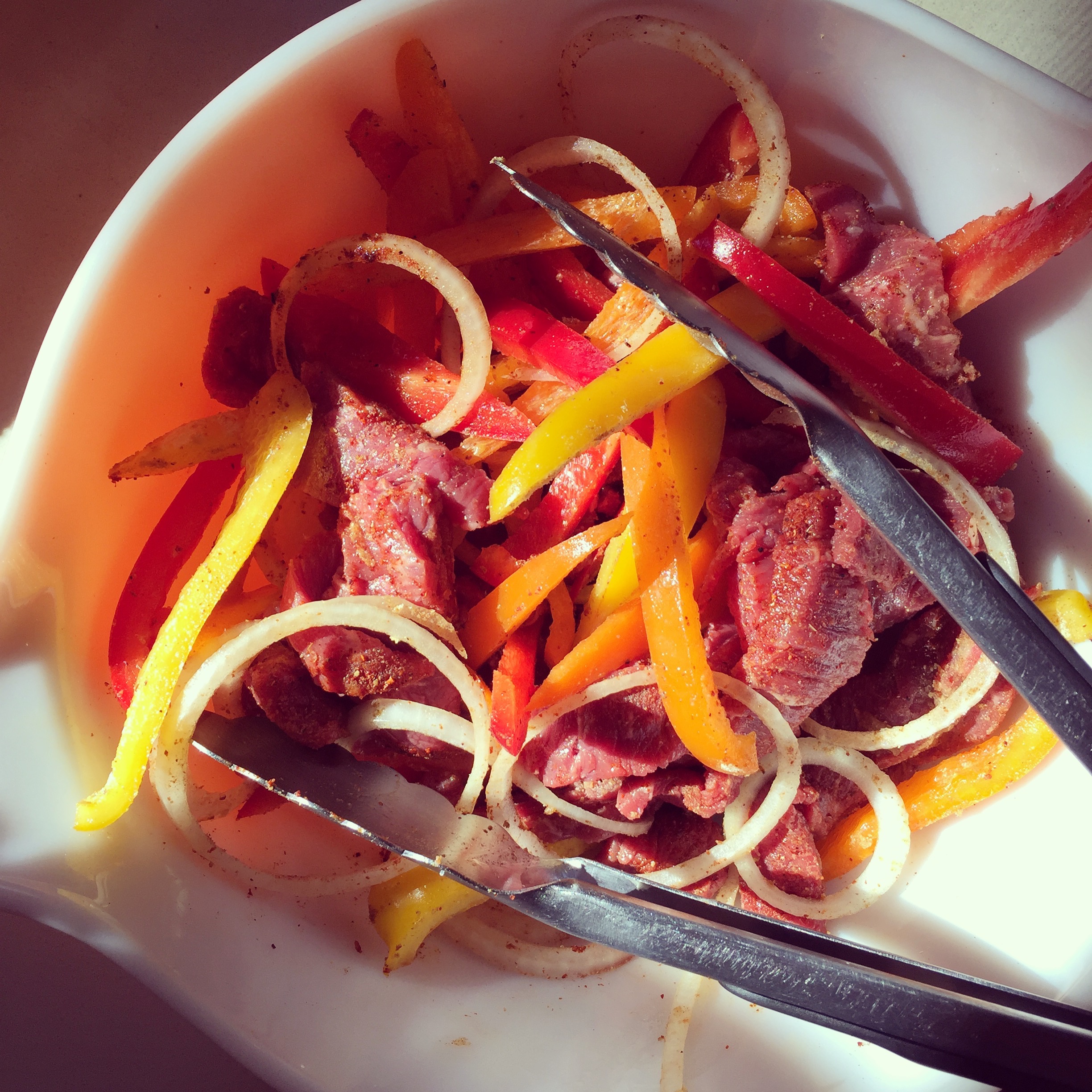 Steak fajita foil packs