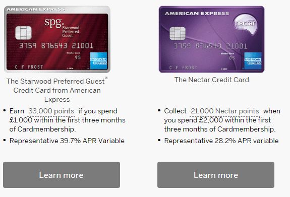 Best amex card uk
