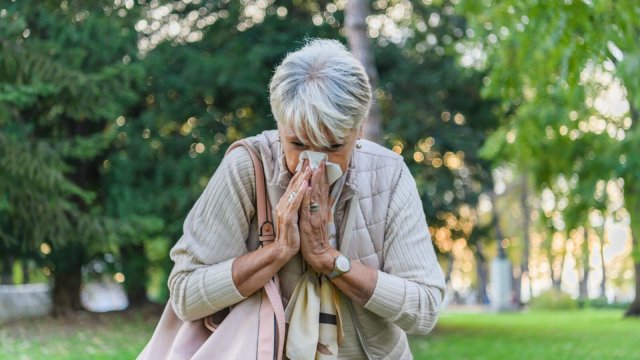 Pollen levels and asthma. Asthma over 60s 2023